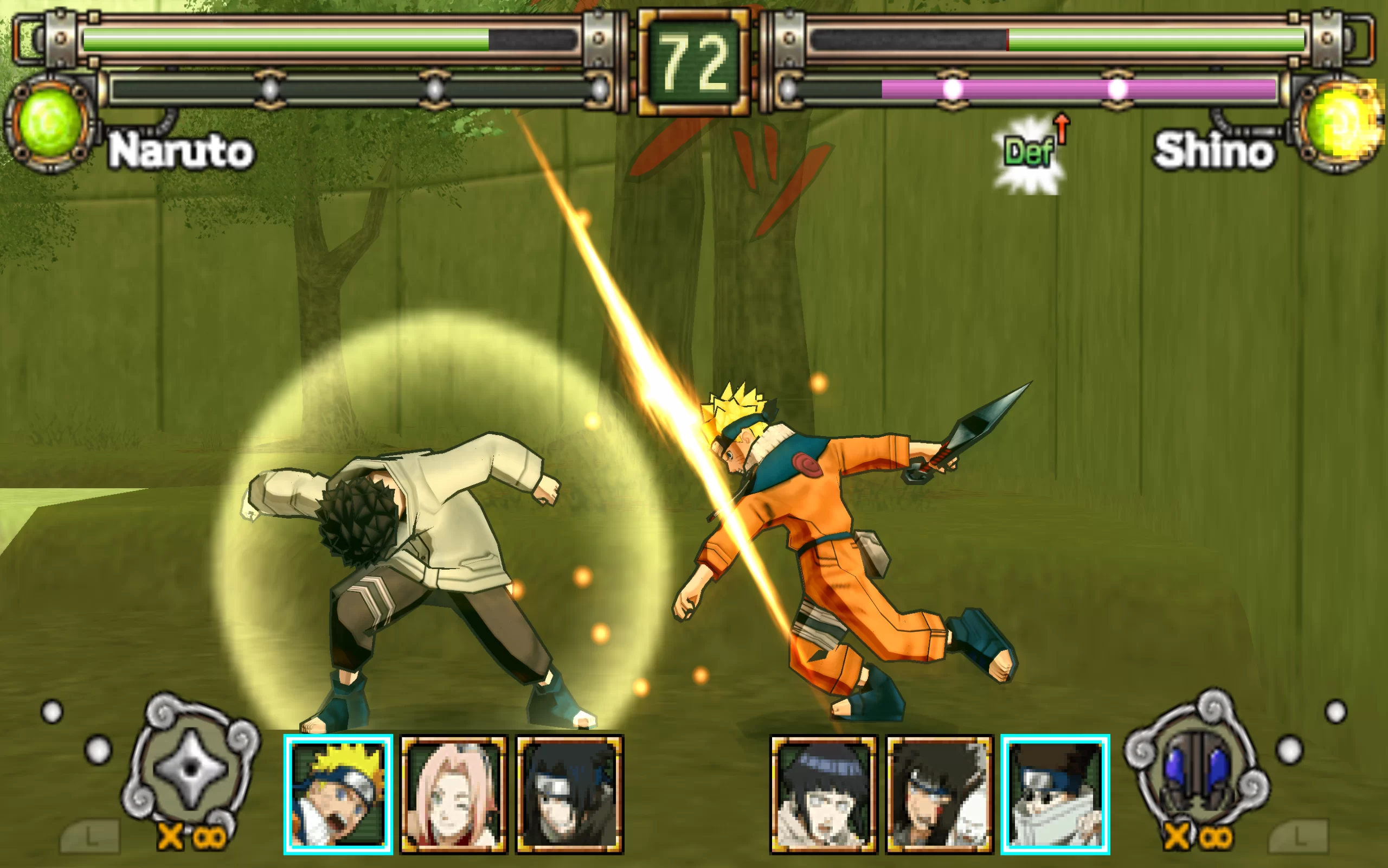 Naruto: Ultimate Ninja Heroes — скриншот 1