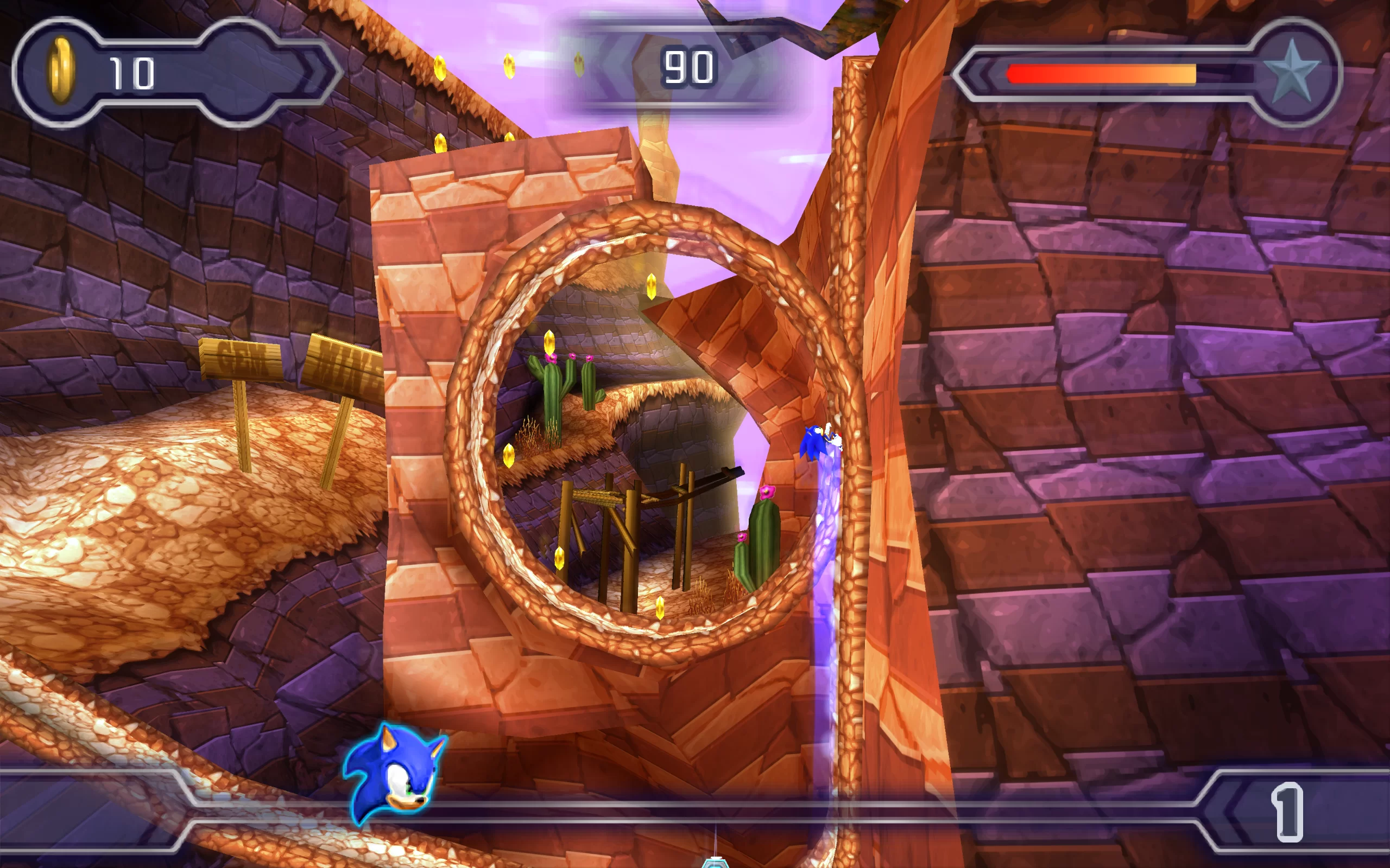 Sonic Rivals 2 — скриншот 1